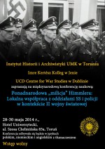 Konferencja 'Ponadnarodowa milicja Himmlera: Lokalna współpraca z oddziałami SS i policji w kontekście II wojny światowej'