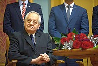 Prof. ryszard Sudziński odznaczony medalem 'Za Zasługi dla Miasta Torunia'; Toruń, 29 grudnia 2016 r.
