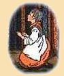 logo gretla - postać Gretel z bajki braci Grimm 'Hansel & Gretel' (Jaś i Małgosia)